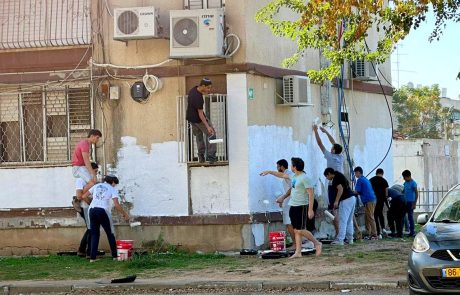 סיוע למעוטי יכולת: מבצע שדרוג בצבע לבניינים ברחוב שלמה המלך בלוד
