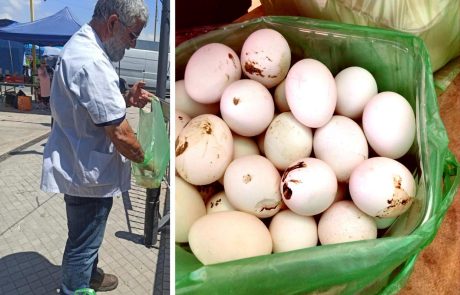 ביצים ללא סימון אותרו בשוק העירוני בלוד