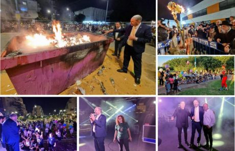חגיגות ל”ג בעומר בלוד: אלפי תושבים השתתפו בחגיגות