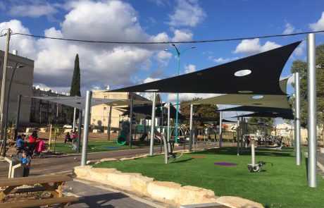 הסתיים שלב ההצללה בפרויקט פארק קהילות ישראל