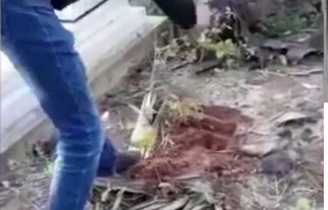 תושב רמלה נעצר על ידי משטרת ישראל לאחר שצילם עצמו חופר קבר לאחותו – צפו בתיעוד